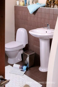 Унитаз-компакт "", косой выход, арматура 1-режим. "Уклад", сиденье полипропилен, крепление в комплекте Sanita Виктория WC.CC/Victoria/1-P/WHT.G/S1 (VICSACC01090111)