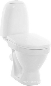 Унитаз-компакт "", косой выход, арматура 1-режим. "Уклад", сиденье полипропилен, крепление в комплекте Sanita Виктория WC.CC/Victoria/1-P/WHT.G/S1 (VICSACC01090111)