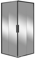Душевой уголок 900х900хh1950мм, квадрат, (стекло прозрачное 6мм Easy Clean, фурн.цв.черный матовый), Slim-N ZZ