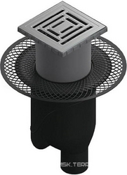 Душевой трап Berges Wasserhaus Platz Uno 15x15 см ZZ