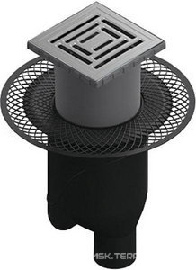 Душевой трап Berges Wasserhaus Platz Uno 15x15 см ZZ Berges Универсал 090070