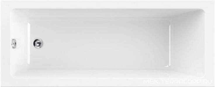 Ванна 170х75хh45см, прямоугольная, без каркаса, (акрил),  ZZ Cezares Plane Solo PLANE SOLO-170-75-45-W37
