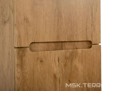 Шкаф подвесной с двумя распашными дверцами, ПЕТЛИ СПРАВА, две полки внутри, 400х300хh1500мм, (цв.Rovere Nature),  ZZ BelBagno Etna ETNA-1500-2A-SC-RN-P-R