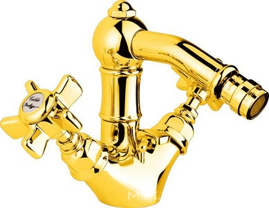 Смеситель для биде на 1 отв. с д/к (цв.гальван.золото, ручки Dames Anglaises), Nicolazzi ZZ Nicolazzi Classical luxury 1434 GB 18