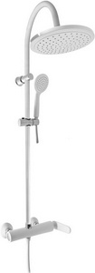 Душевая стойка с верхним и ручным душем Tigris, цвет белый ZZ Rav Slezak tigris TG182.5/3BC