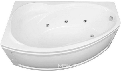 Ванна JERSI 170*90 L -левая,  ГМ6, АМ, СМ, НМ, смеситель А4, слив-перелив в компл., БЕЗ ПАНЕЛИ XX