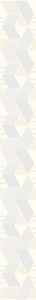 Декор Azori Lounge Бордюр LOUNGE LIGHT GEOMETRIA  6.2x50.5 588271001