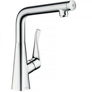 Смеситель для кухни, 320, 1jet, (цв.нерж.сталь),  ZZ Hansgrohe Metris Select M71 14883800