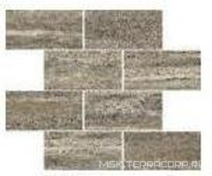 Trastevere Vibrato Mosaico 7,5x15 Walnut nat/rett  ZZ |30.2x30.2