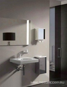 Ведро для мусора подвесное 285х203хh500мм, 25л., (цв.хром/антрацит),  ZZ Keuco Moll 12788 010001