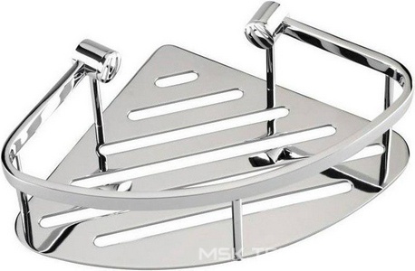 Полка-решетка угловая (мыльница), 260x200xh70мм, (цв. хром),  ZZ Bemeta Cytro 146208072