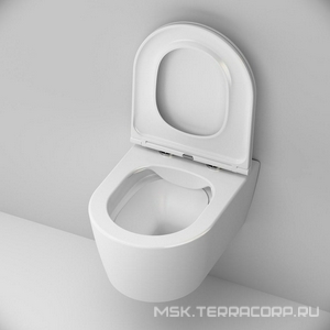 Подвесной унитаз c крышкой-сиденьем микролифт, белый AMPM FUNC C8F1700SC