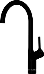 Смеситель кухонной мойки  Х-Joy S, излив 27 см, цв. черный матовый, ZZ