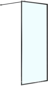 Душевая перегородка D Walk-in 900х2000 прозрачное стекло 6 мм, цвет профиля черный ZZ Azario RICHMON AZ-NAG 6310 900 Black