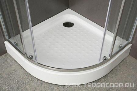 Душевой уголок 900х900хh1950мм, 1/4 круга, R550мм, (стекло прозрачн.5мм, фурн.цв.хром),  ZZ BelBagno Uno-195 UNO-195-R-2-90-C-Cr