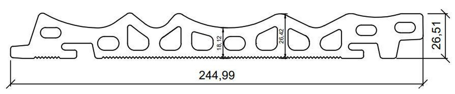 Керамогранит для стены Faveker GA16  Blanco Artico Muskiz 24x146.6 970888