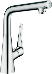 Смеситель для кухни, 320, 1jet, (цв.хром),  ZZ Hansgrohe Metris Select M71 14883000