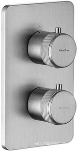 Смеситель-термостат для душа, встраиваемый в стену, на 3 потребителя, (цв.никель браш.),  ZZ Allen Brau Priority 5.31314-BN