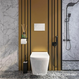 Клавиша двойного смыва, цвет белый мрамор ZZ Iddis On-X ONX01W0i77