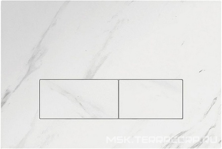 Клавиша двойного смыва, цвет белый мрамор ZZ Iddis On-X ONX01W0i77