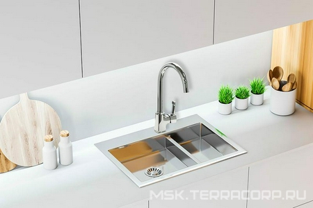 Смеситель для кухни, цв.хром ZZ Lemark evitta LM0505C