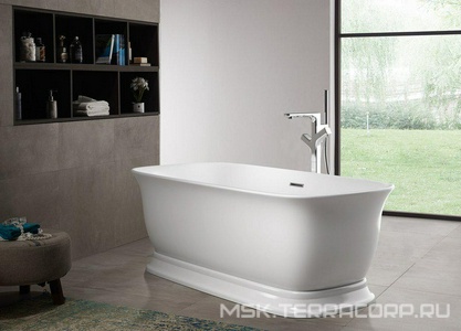 Ванна 1700x800xh600мм, акрил, отдельностоящая, слив-перелив цв.хром в комплекте, BelBagno ZZ BelBagno Универсал BB400-1700-800