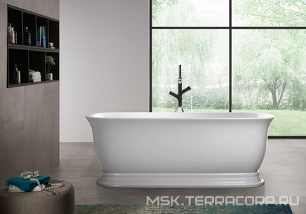 Ванна 1700x800xh600мм, акрил, отдельностоящая, слив-перелив цв.хром в комплекте, BelBagno ZZ BelBagno Универсал BB400-1700-800