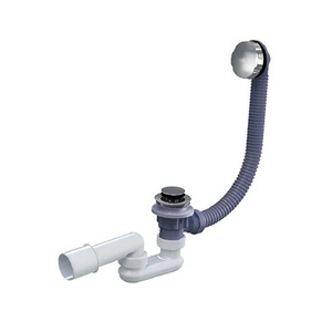 Слив-перелив с гидрозатвором для ванн Triton CK60PF 60 см, цв. хром., ZZ Triton стандарт Щ0000039638 / к.т. 448687