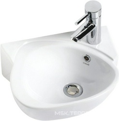 Мини раковина, угловая,  380*300 мм , белая KL