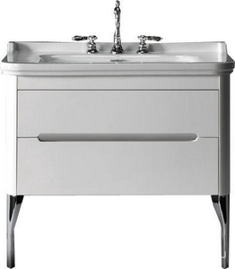 Раковина 100х55см, с 1 отв.д/смес., без крепл., (накладка отверстия перелива цв.хром),  ZZ Kerasan Waldorf 4142 K1