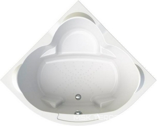 Ванна акрил. "СОРРЕНТО",1480х1480, фронт.пан, ГМ "Лечебный", смес/излив "Бриз/линкольн малый",аэромассаж,контр.200, хромотерапия 1 лампа,слив.хром ZZ