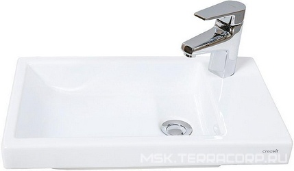 Раковина угловая,  500*300 мм , белая KL