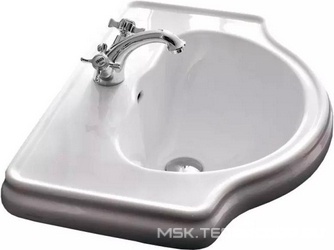 Раковина 62х46см, встраиваемая в столешницу сверху, с 1 отв.д/смесит., Retro ZZ