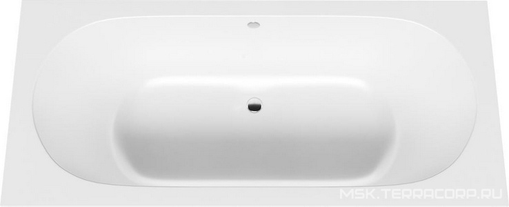 Ванна 1800х800хh600мм, встраив., литой камень S-Sense матовый цв.белый, на регулируемых опорах, БЕЗ слива-перелива,  ZZ Salini Ornella Axis 103411M