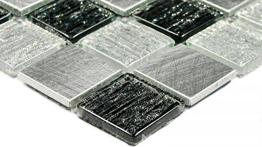 Мозаика Trend Silver (23x23x4) 30x30 Bonaparte Мозаика стеклянная n156363