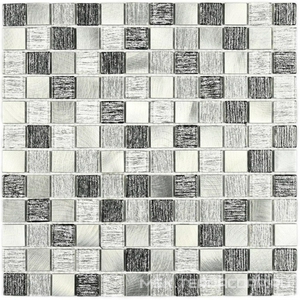 Мозаика Trend Silver (23x23x4) 30x30 Bonaparte Мозаика стеклянная n156363
