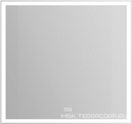 Зеркало 800x30x800мм, со встроенным по периметру светильником, сенсорным выключателем и подогревом, 12W, 220-240V, BelBagno ZZ