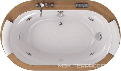 Акриловая ванна Jacuzzi Opalia Wood| 191x111x50