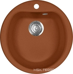Мойка кухонная AquaGranitEx M-07 терракот| 49x49x20