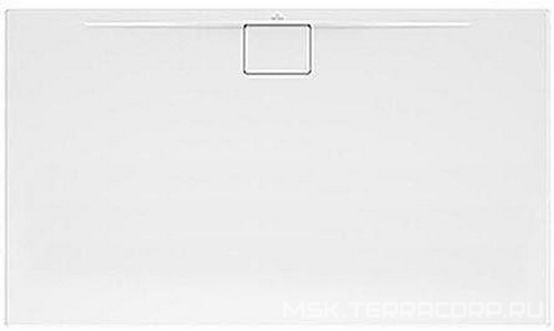 Поддон для душа 1400х800хh15мм, (крышка стока 90мм, цв.белый 01, в компл.), БЕЗ слива (сифона) арт.U90881299, (акрил цв.белый 01), Architectura Metalr Villeroy & Boch Architectura Metalrim UDA1480ARA215GV-01