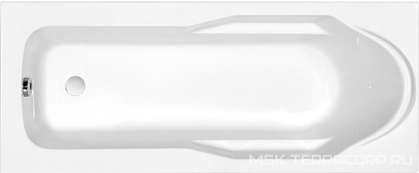 Акриловая ванна Cersanit Santana 170 ультра белый| 170x70x41