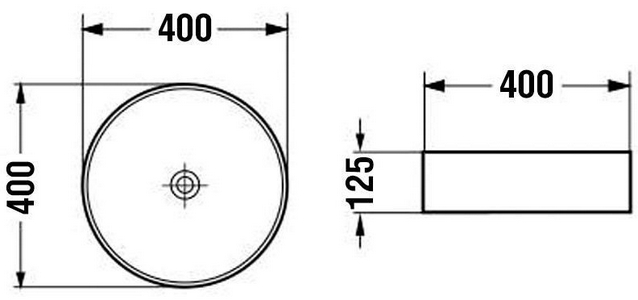 Раковина накладная 400х400х125мм, без отверстия для смесителя, без перелива, (стекло цв.прозрачный/золото), Vincea ZZ Vincea Раковины VBS-5GL04