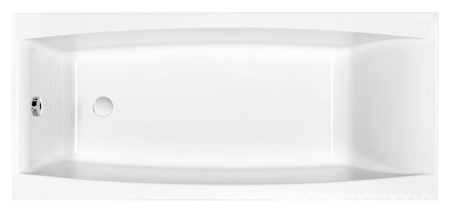 Ванна акриловая Cersanit Virgo WP-VIRGO*170-W 170x75, объем 220 л, БЕЗ сифона, каркаса, панелей, ультра белая, ZZ Cersanit virgo 63353