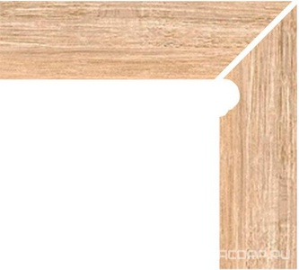 Плинтус для ступеней Gres de Aragon Ordesa Zanquin Redondeado  Beige dcha (Right) Liso 8x39.3/9,5x39.3 906066