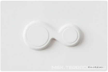 Клавиша двойного смыва, для инсталляции д/унитаза, (пластик цв.белый),  ArtСeram Monet 701.000.05