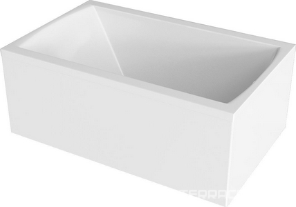 Ванна прямоугольная"" 140x70 см акриловая, без каркаса, слива-перелива, панели, цвет белый ZZ 1Marka Modern 01мод1470