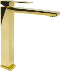 Смеситель для раковины, высокий, без д/к, (цв.золото),  ZZ Webert Pegaso PE830402010SSE