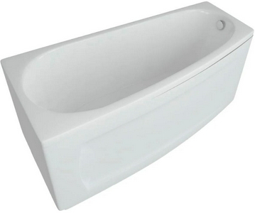 Ванна акриловая угловая  Пандора 160х75 см, левая,  в комплекте слив-перелив, каркас и ФРОНТАЛЬНАЯ ПАНЕЛЬ ZZ Акватек оракул PAN160-0000038