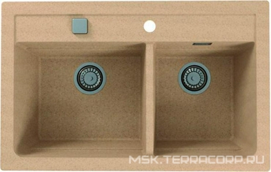 Мойка кухонная Alveus Atrox Granital 50 beige| 50x79x19