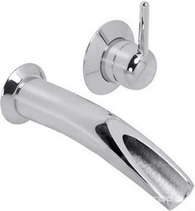 Смеситель для раковины (наружная часть БЕЗ скрытой арт.35 806 970 90) на два отверстия из стены, излив 225мм, (цв. хром)  ZZ Dorn Bracht Source Flow 3681494500